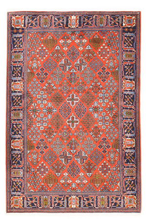 Persisk tæppe - Nomadisk - 204 x 138 cm - lysrød