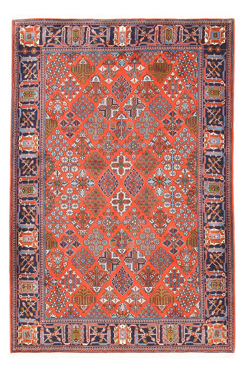 Persisk tæppe - Nomadisk - 204 x 138 cm - lysrød