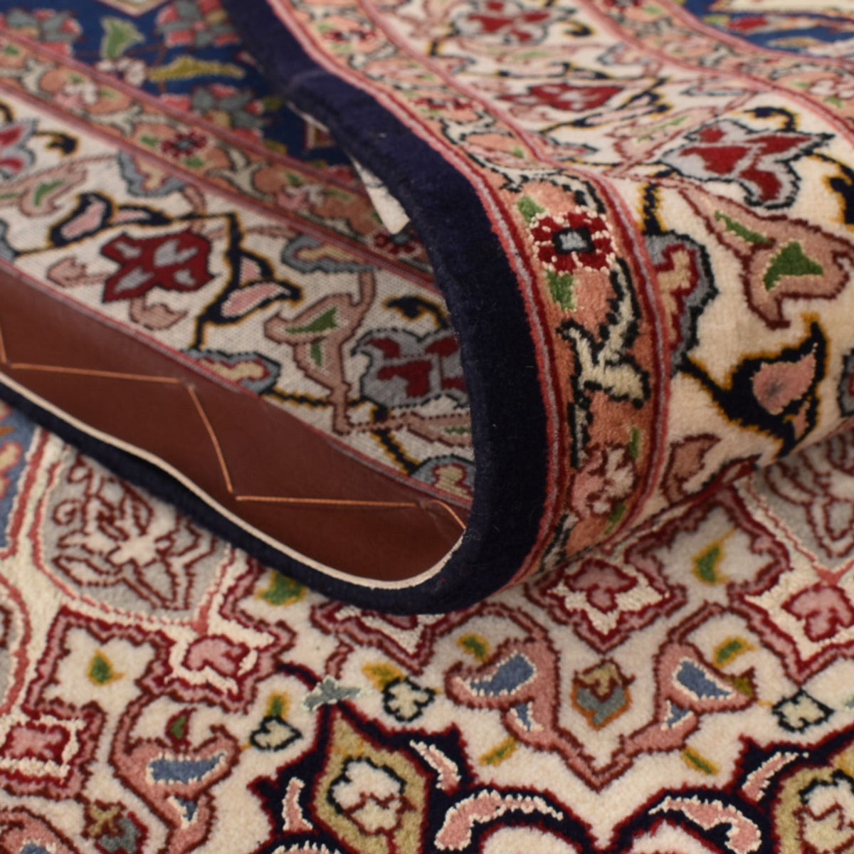 Persisk tæppe - Tabriz - Royal - 396 x 298 cm - mørk beige