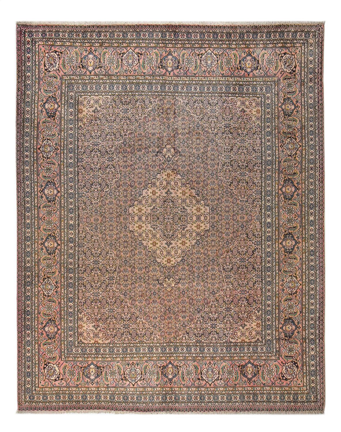 Persisk tæppe - Tabriz - 357 x 279 cm - rust