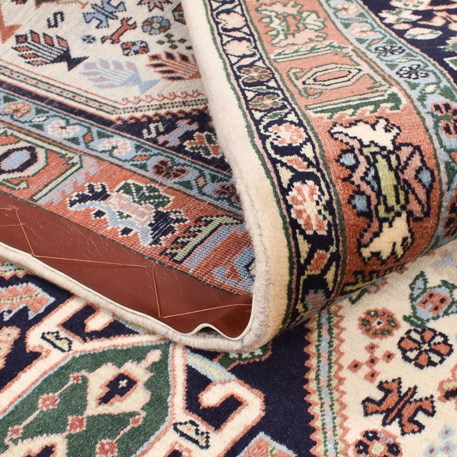 Gabbeh-tæppe - Kashkuli Persisk - 209 x 145 cm - mørkeblå