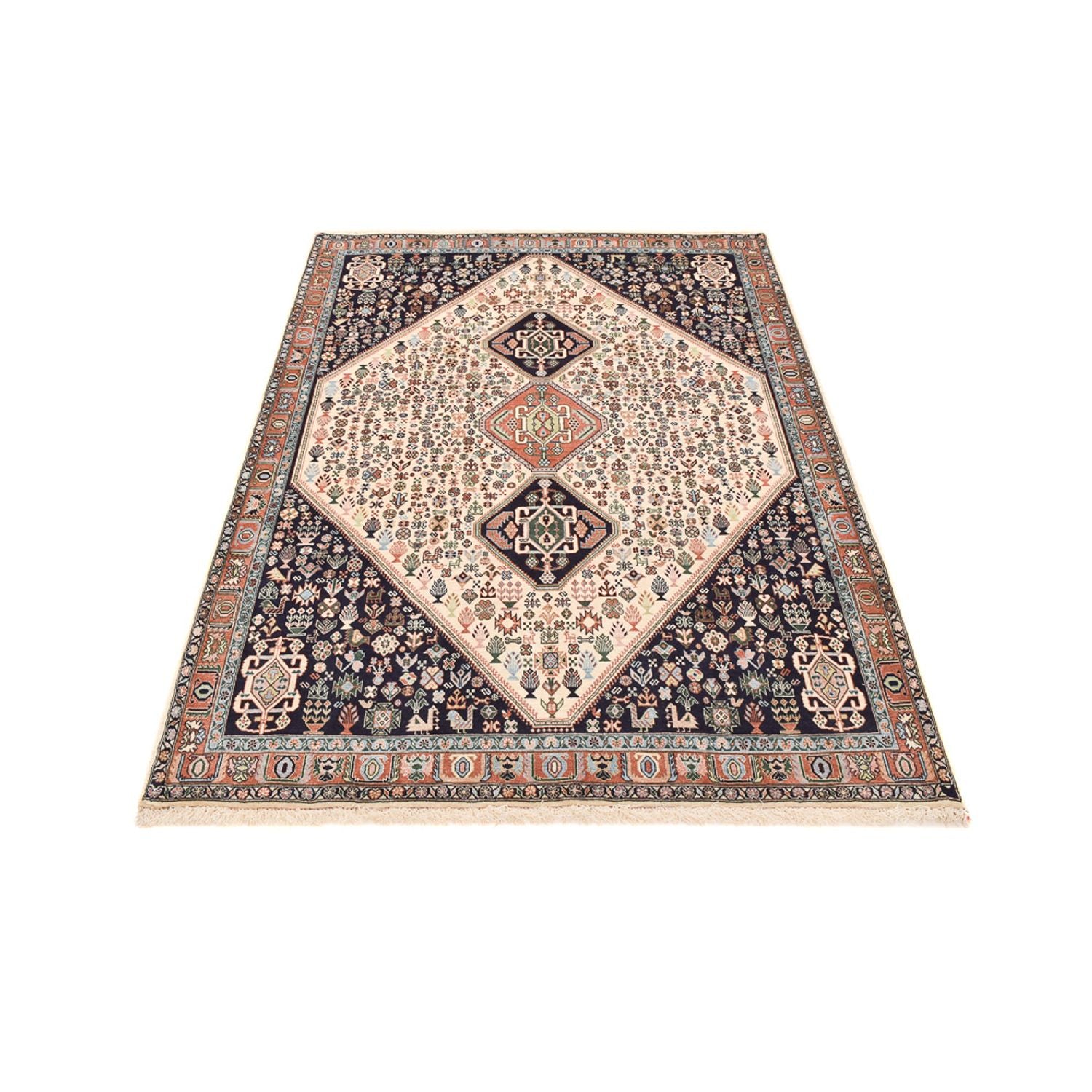 Gabbeh-tæppe - Kashkuli Persisk - 209 x 145 cm - mørkeblå