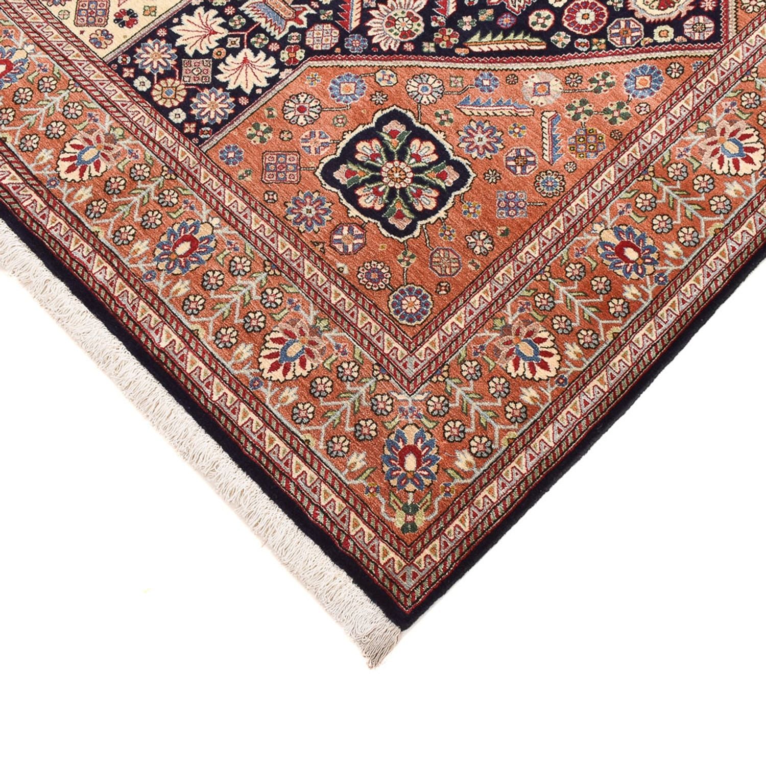 Gabbeh-tæppe - Kashkuli Persisk - 205 x 144 cm - mørkeblå