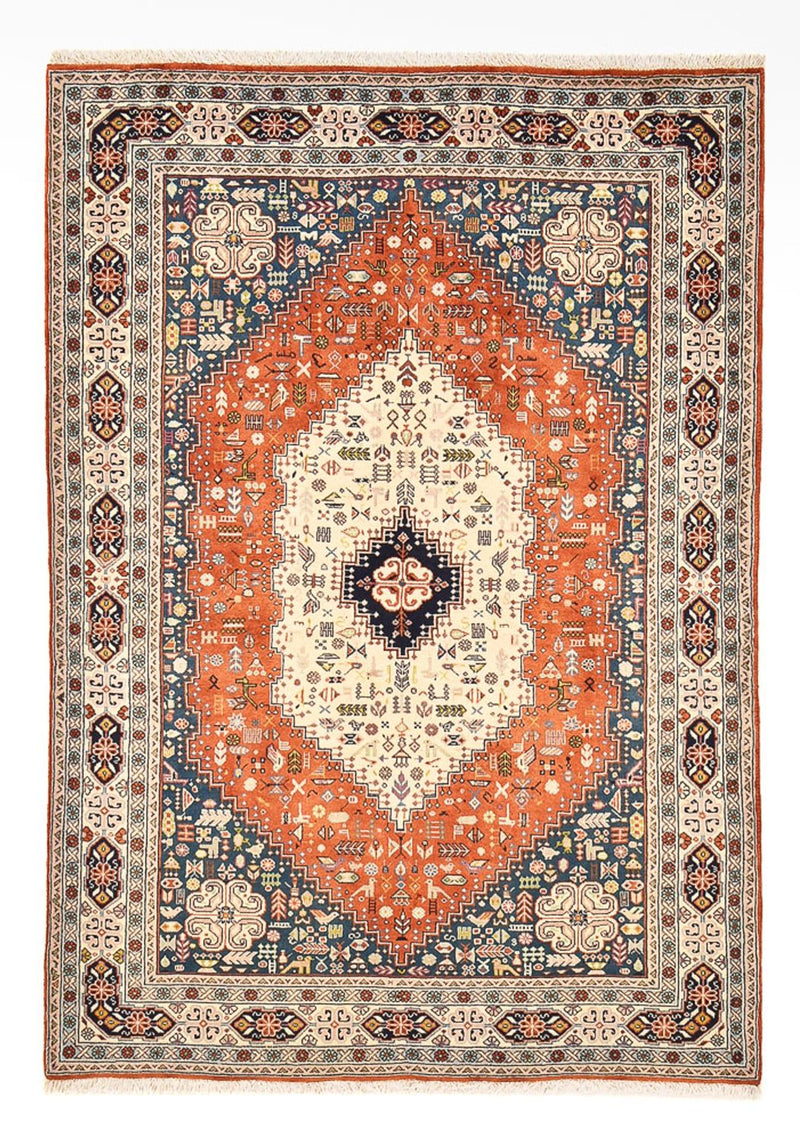 Gabbeh-tæppe - Kashkuli Persisk - 205 x 147 cm - flerfarvet