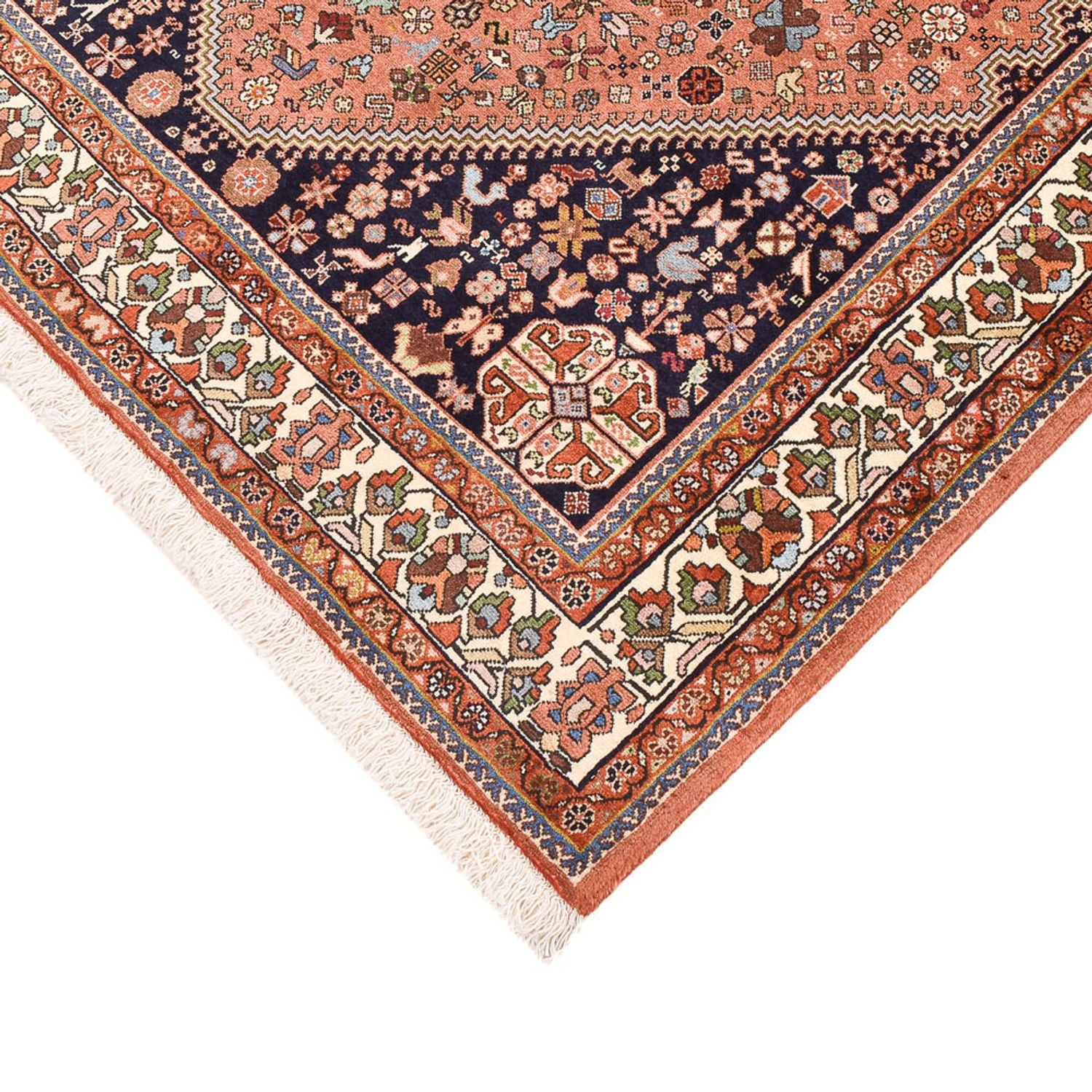 Gabbeh-tæppe - Kashkuli Persisk - 197 x 145 cm - lysrød