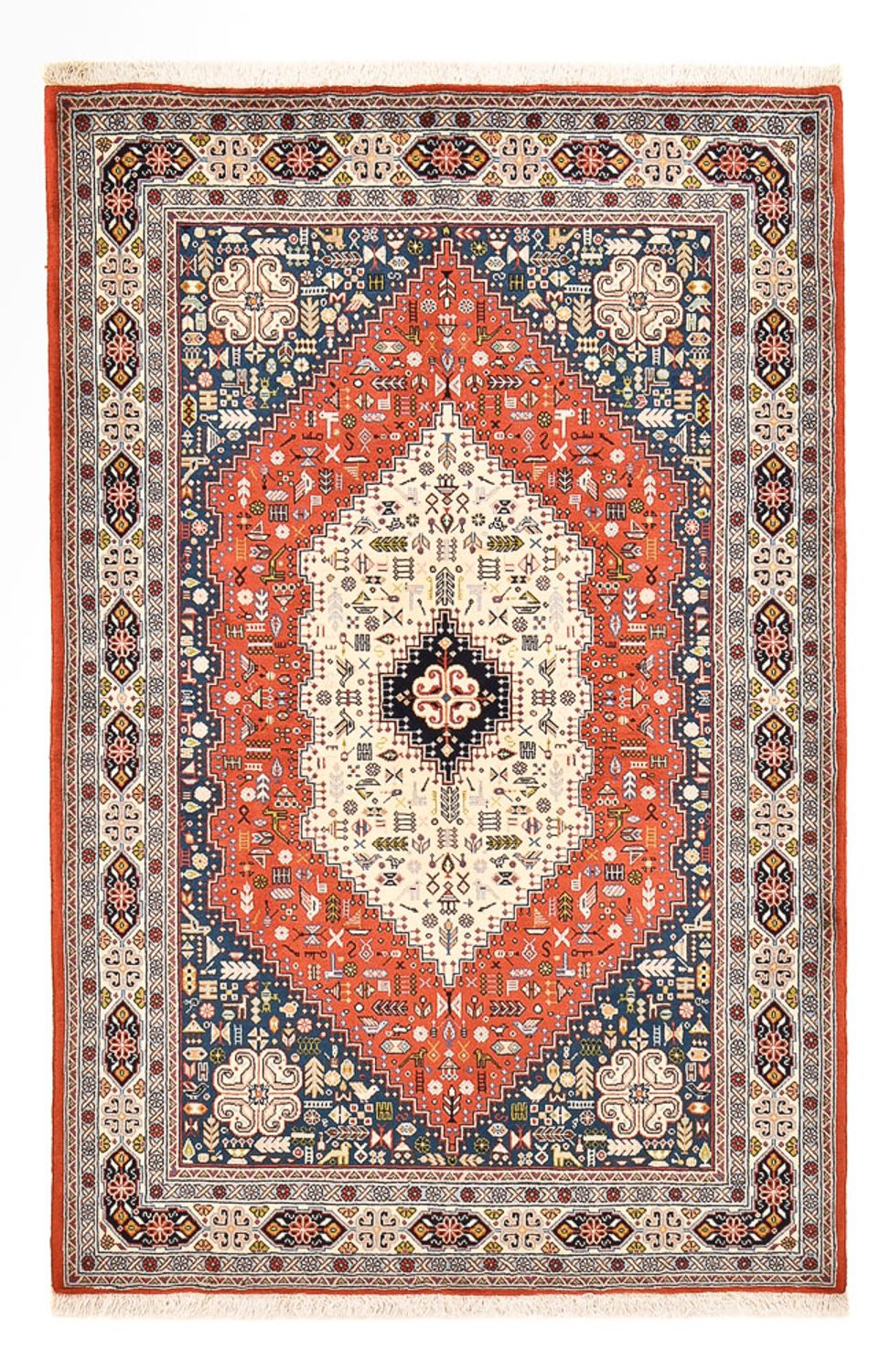 Gabbeh-tæppe - Kashkuli Persisk - 206 x 137 cm - flerfarvet