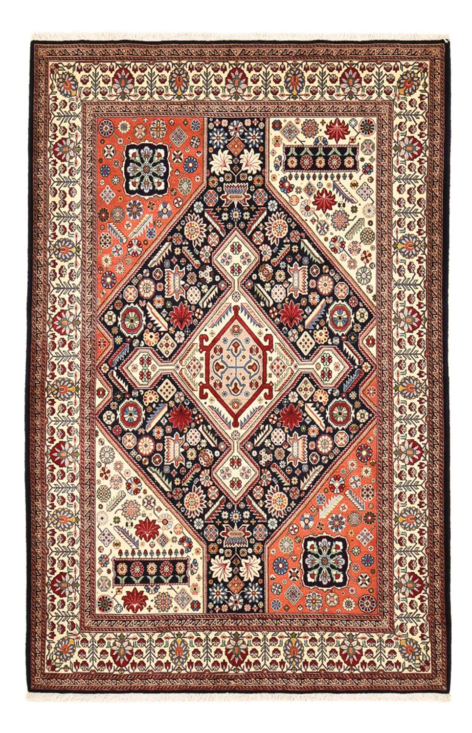 Gabbeh-tæppe - Kashkuli Persisk - 219 x 146 cm - flerfarvet