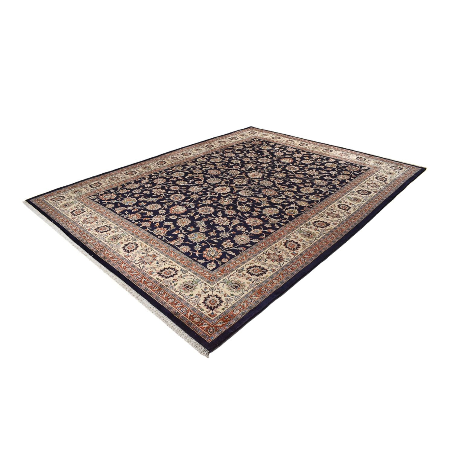 Persisk tæppe - Classic - Royal - 390 x 300 cm - mørkeblå