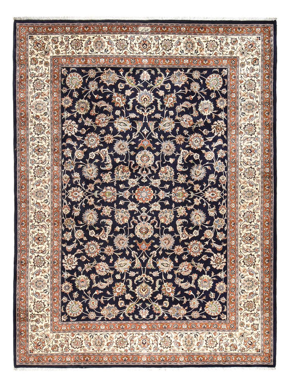 Persisk tæppe - Classic - Royal - 400 x 300 cm - mørkeblå