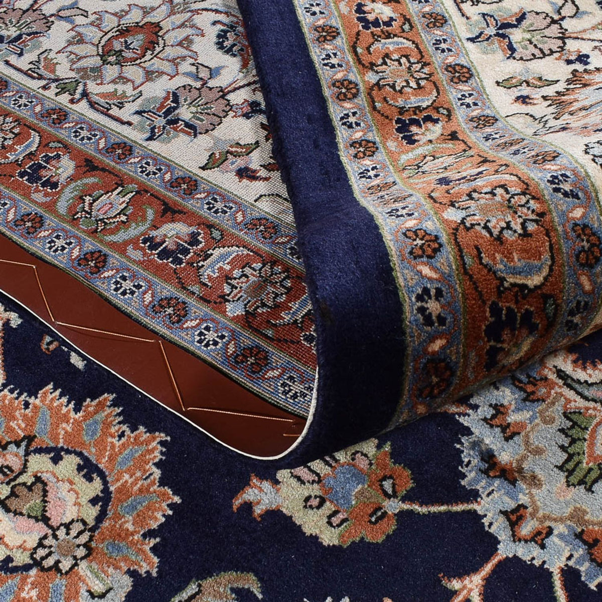 Persisk tæppe - Classic - Royal - 388 x 295 cm - mørkeblå