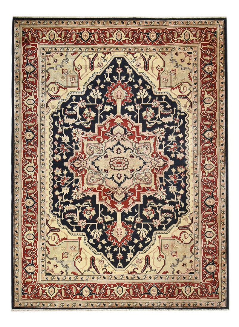 Persisk tæppe - Nomadisk - 365 x 270 cm - mørkeblå