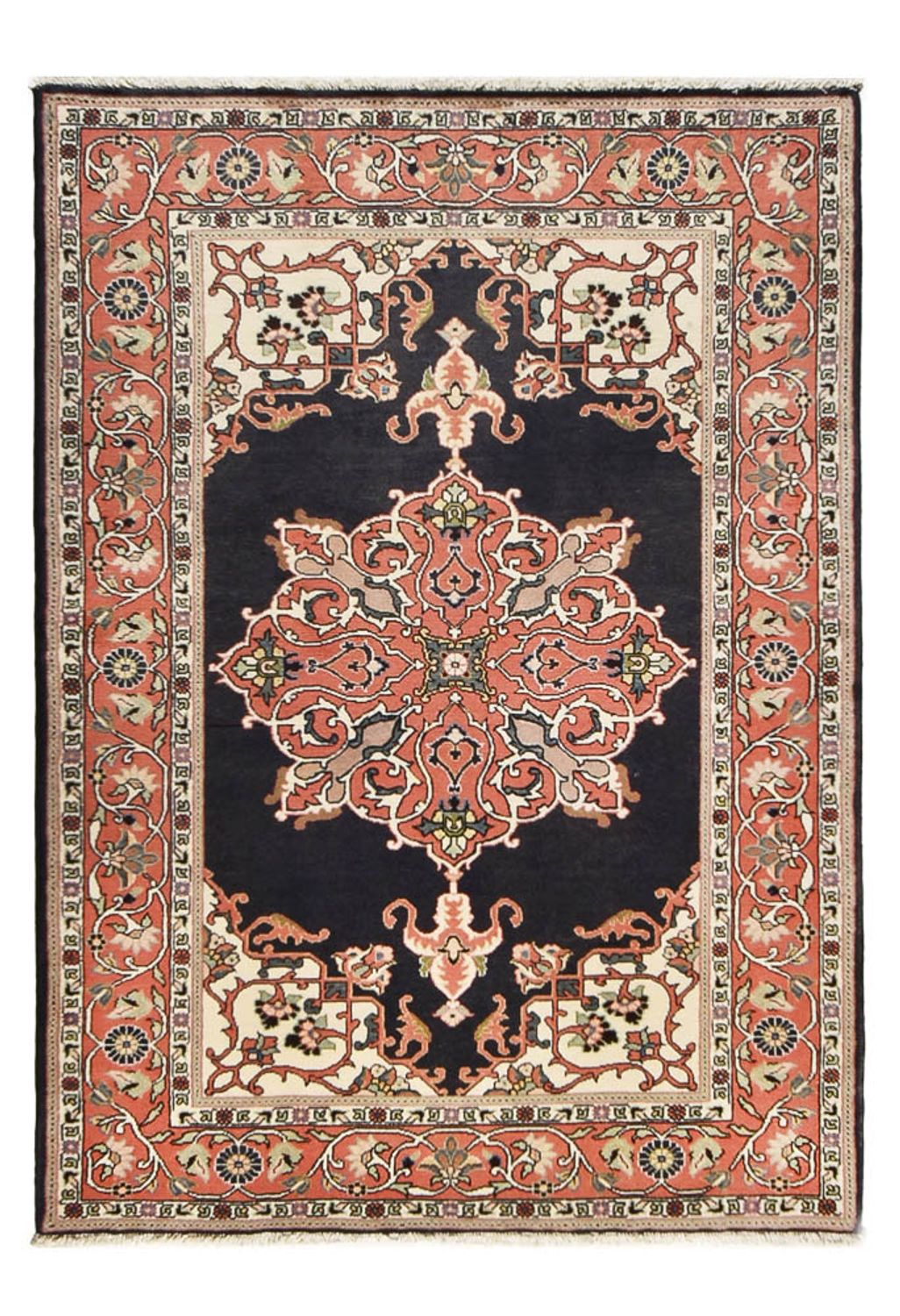 Persisk tæppe - Nomadisk - 196 x 140 cm - mørkeblå