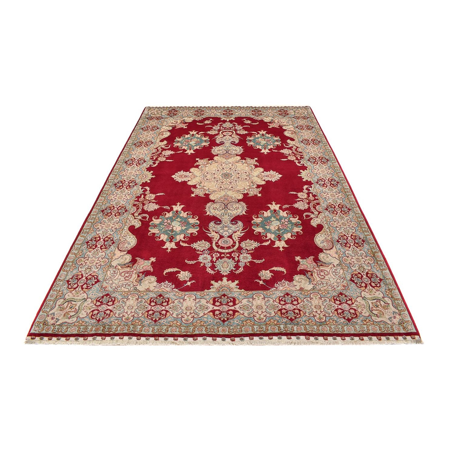 Persisk tæppe - Tabriz - Royal - 310 x 204 cm - rød