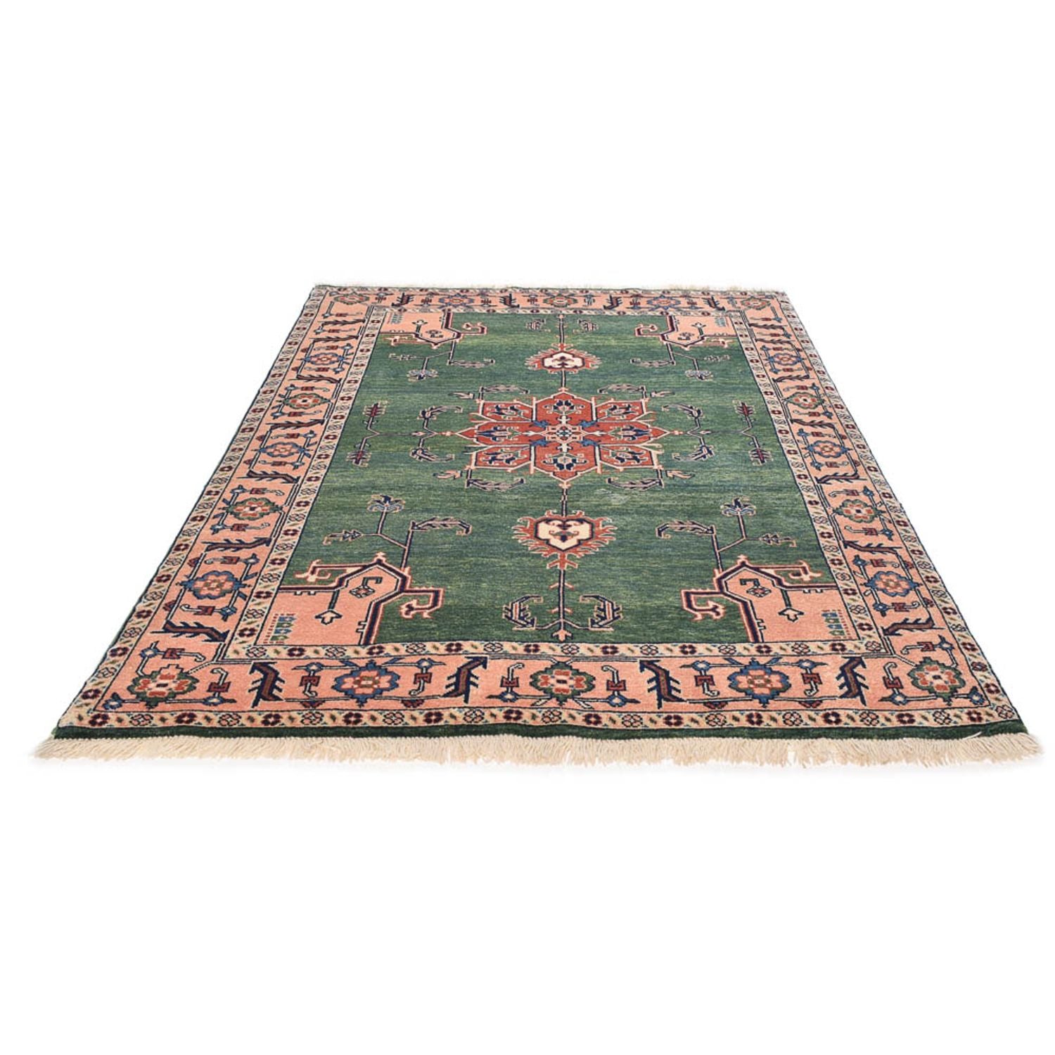 Persisk tæppe - Nomadisk - 224 x 143 cm - grøn
