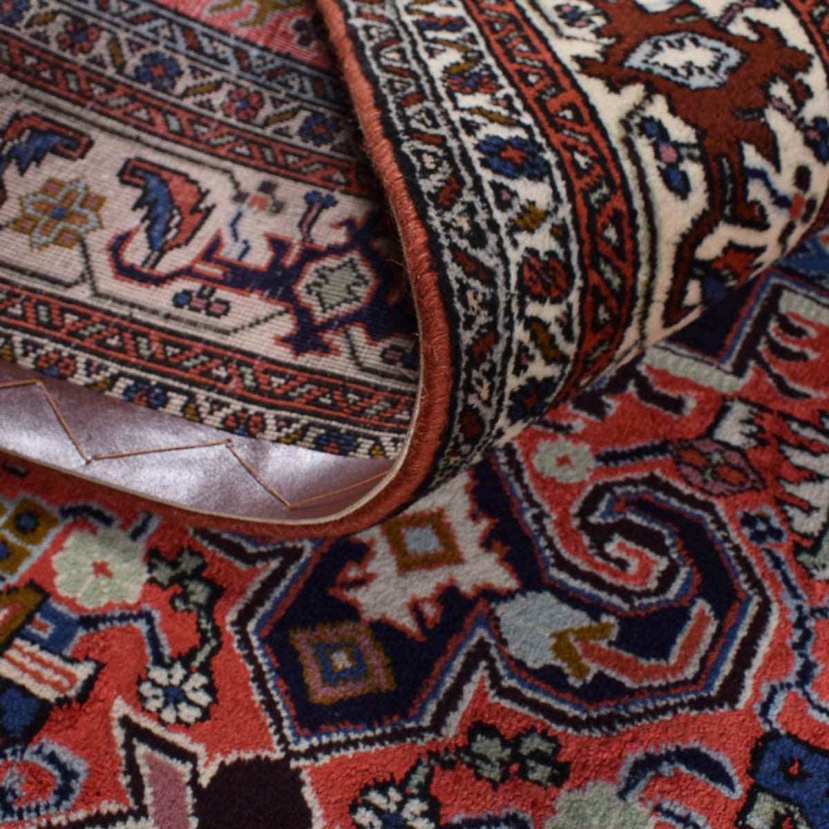 Persisk tæppe - Nomadisk - 198 x 138 cm - flerfarvet