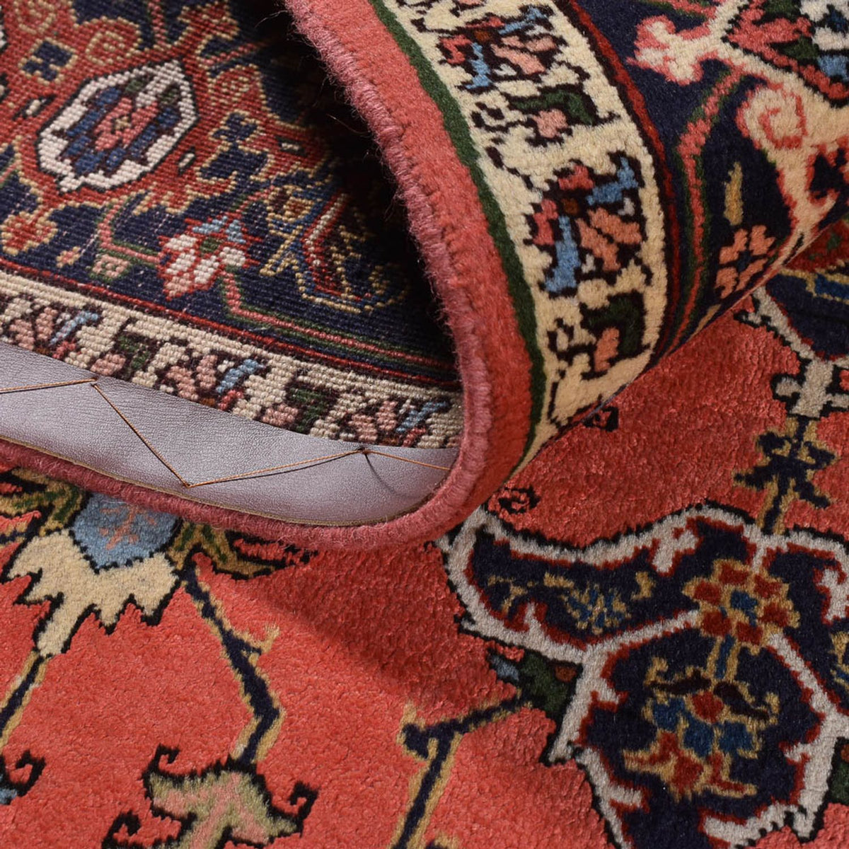 Persisk tæppe - Nomadisk - 198 x 138 cm - lysrød