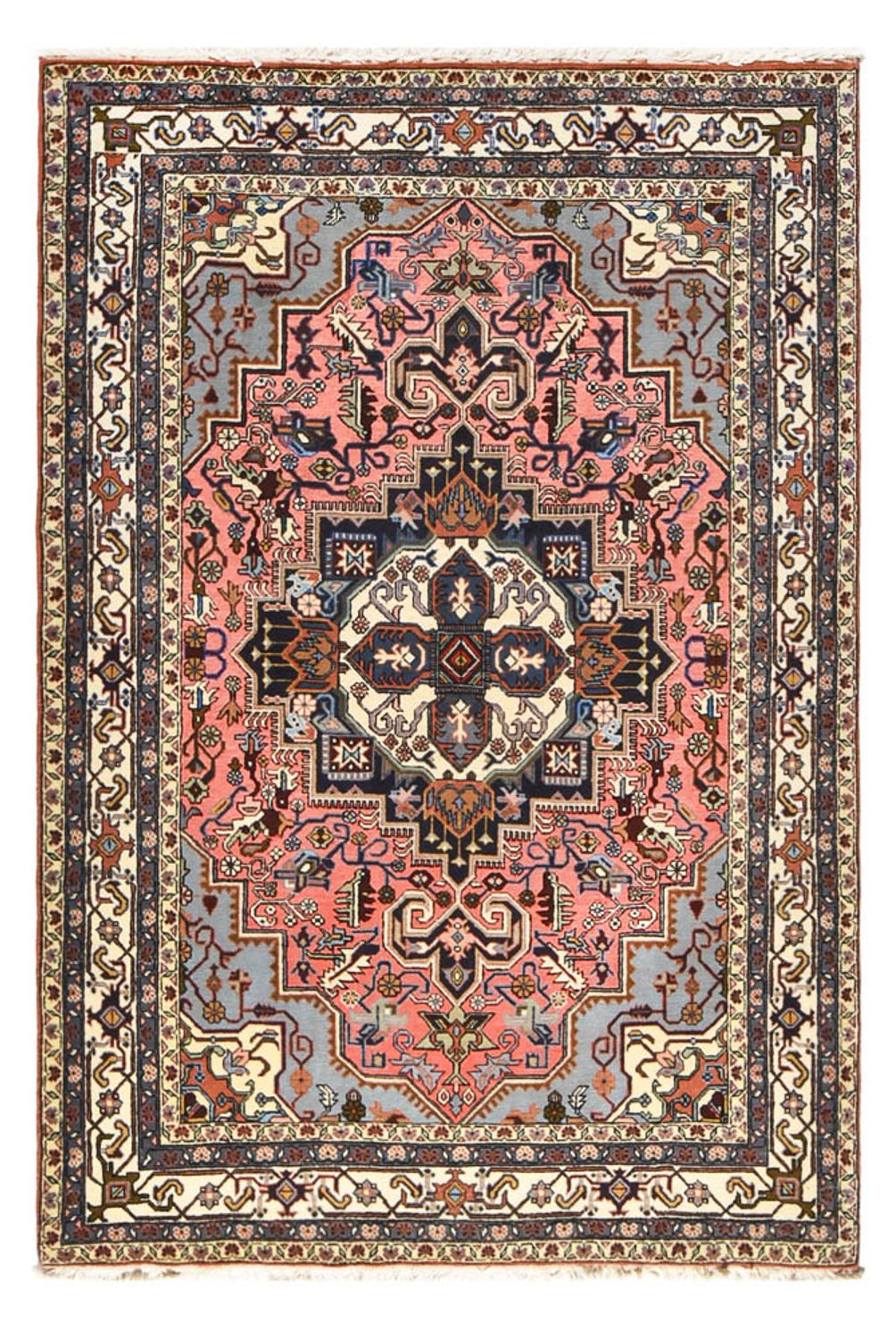 Persisk tæppe - Nomadisk - 206 x 138 cm - lysrød