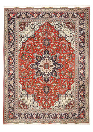 Persisk tæppe - Tabriz - Royal - 403 x 302 cm - rød