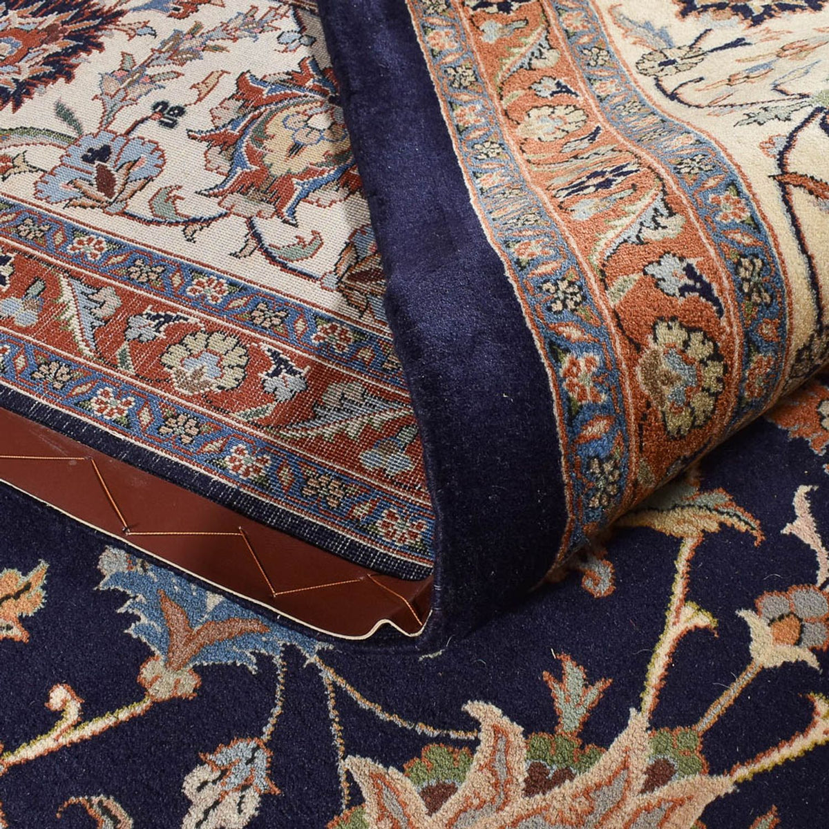 Persisk tæppe - Classic - Royal - 387 x 300 cm - mørkeblå