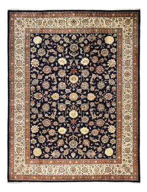 Persisk tæppe - Classic - Royal - 394 x 304 cm - mørkeblå