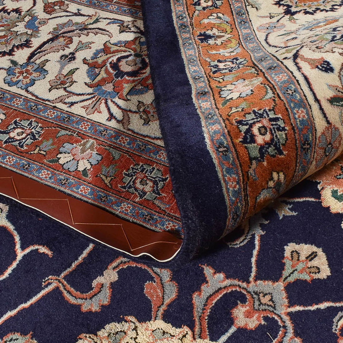 Persisk tæppe - Classic - Royal - 394 x 304 cm - mørkeblå