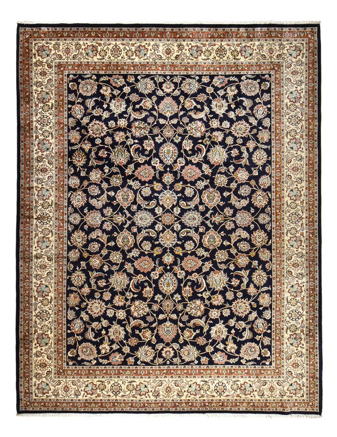 Persisk tæppe - Classic - Royal - 390 x 300 cm - mørkeblå