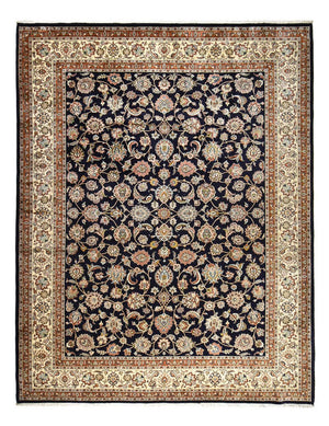 Persisk tæppe - Classic - Royal - 390 x 300 cm - mørkeblå