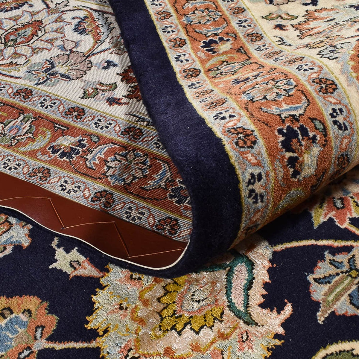 Persisk tæppe - Classic - Royal - 390 x 298 cm - mørkeblå