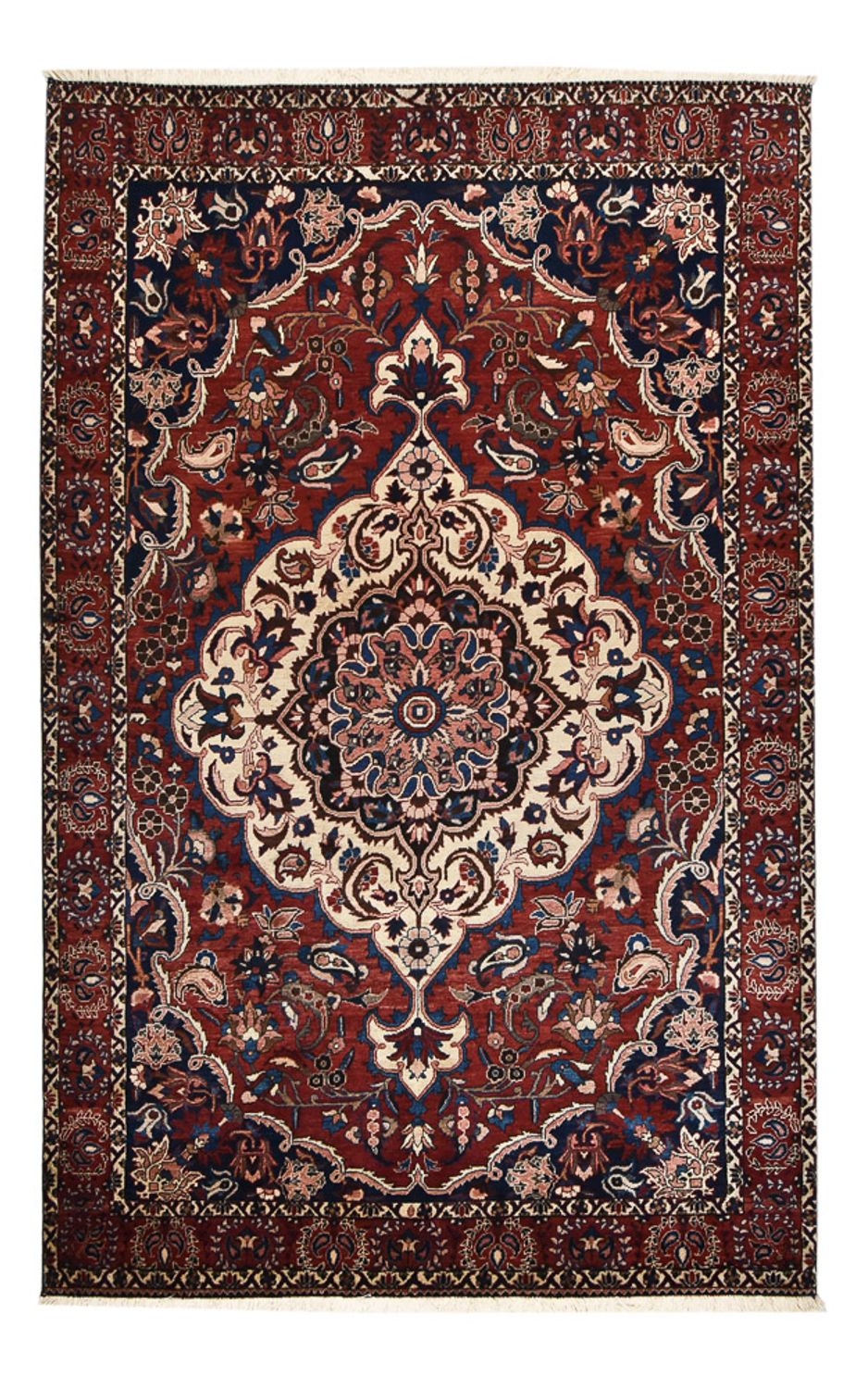 Persisk tæppe - Nomadisk - 318 x 206 cm - vin rød