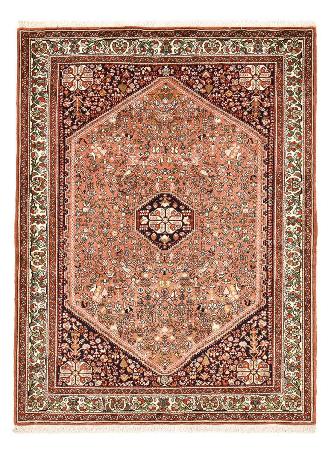 Gabbeh-tæppe - Kashkuli Persisk - 205 x 153 cm - lysrød