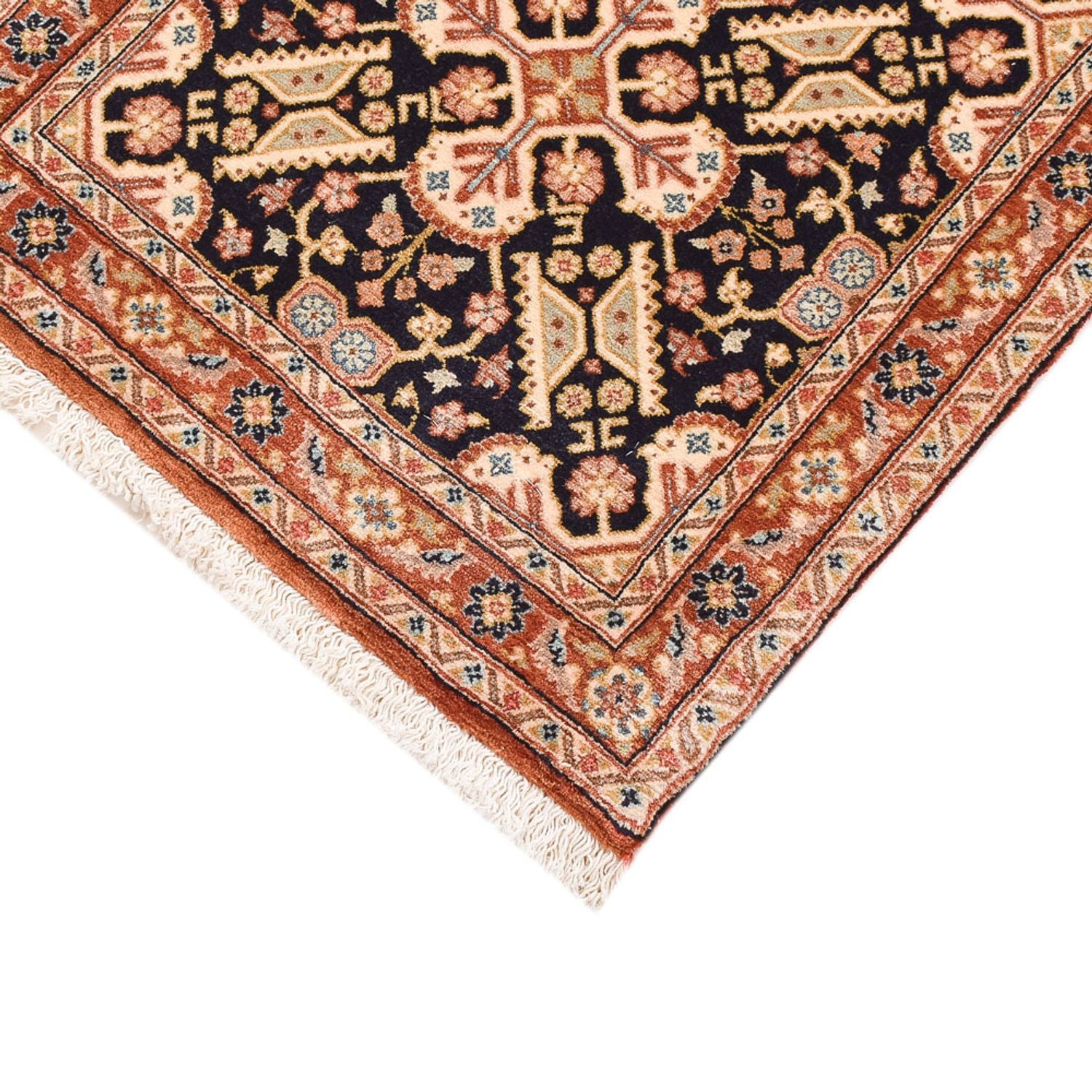 Løber Persisk tæppe - Ghom - Royal - 197 x 51 cm - mørk beige