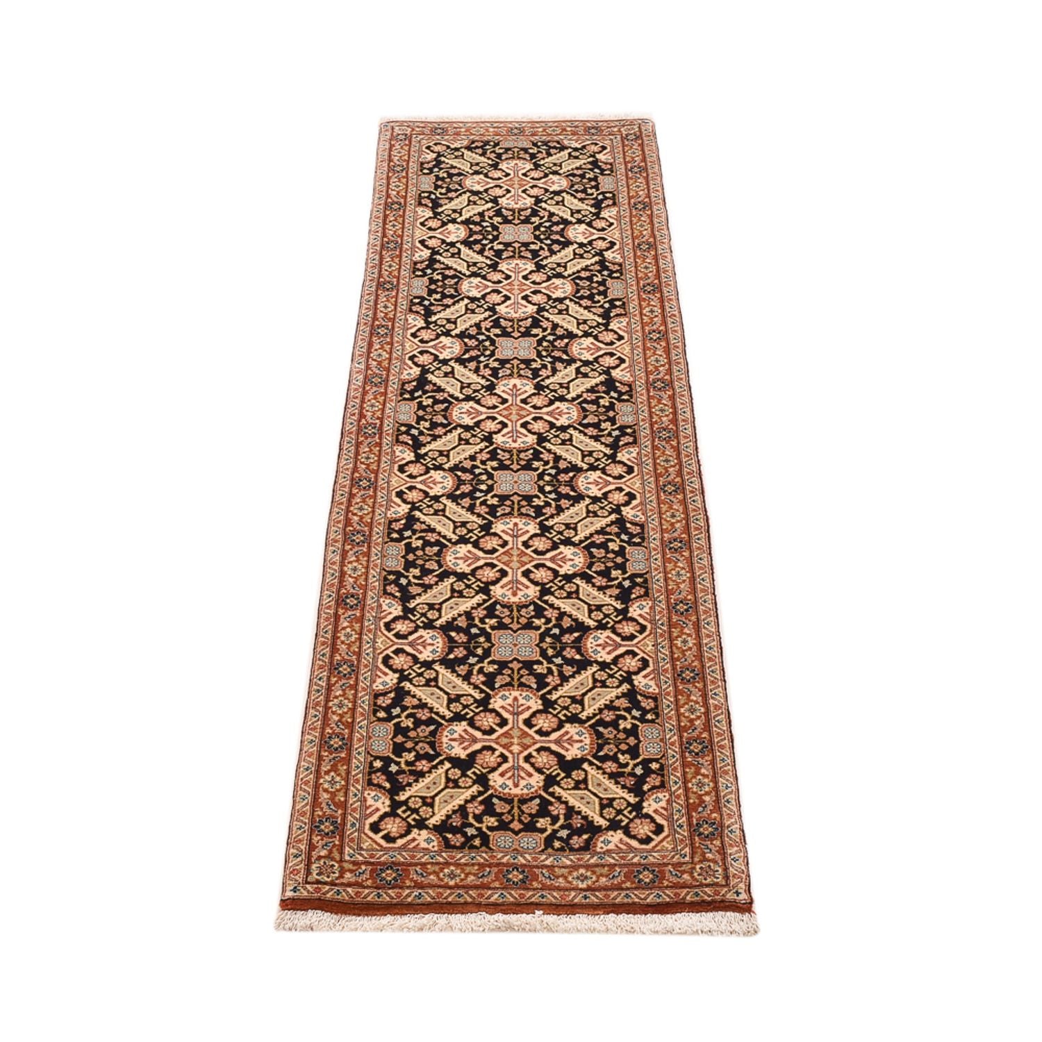 Løber Persisk tæppe - Ghom - Royal - 197 x 51 cm - mørk beige