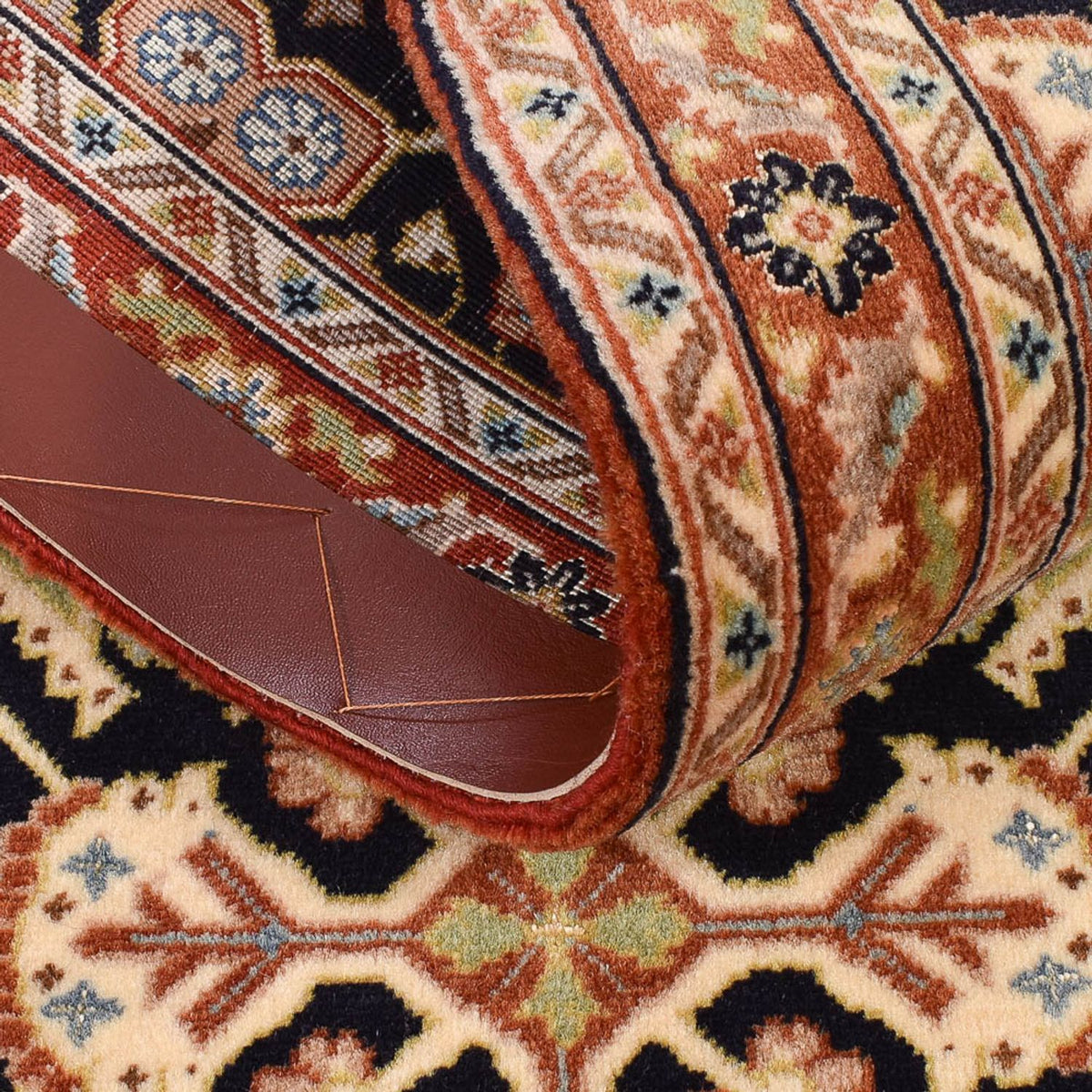 Løber Persisk tæppe - Ghom - Royal - 205 x 50 cm - mørk beige