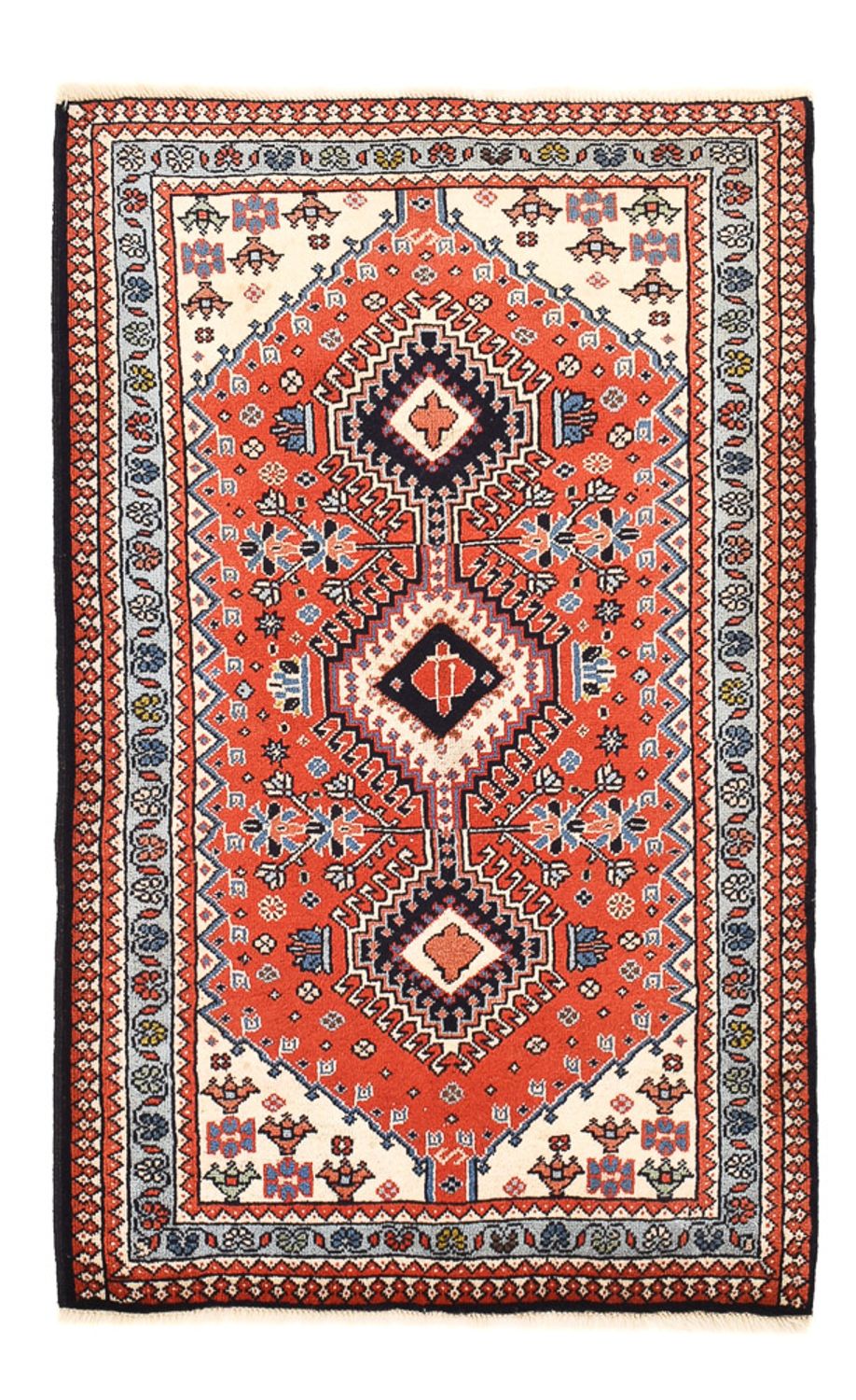 Persisk tæppe - Nomadisk - 121 x 75 cm - rød
