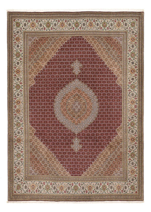 Persisk tæppe - Tabriz - Royal - 351 x 250 cm - bordeaux rød