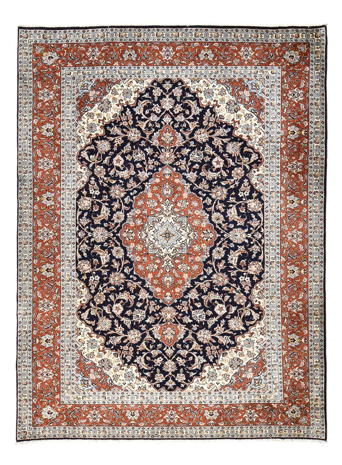 Persisk tæppe - Classic - 337 x 242 cm - mørkeblå