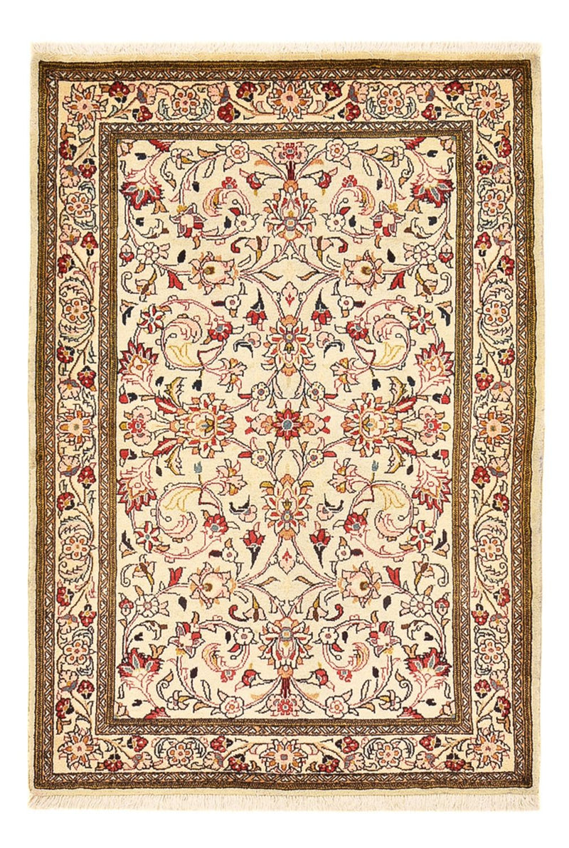 Persisk tæppe - Ghom - 156 x 106 cm - creme