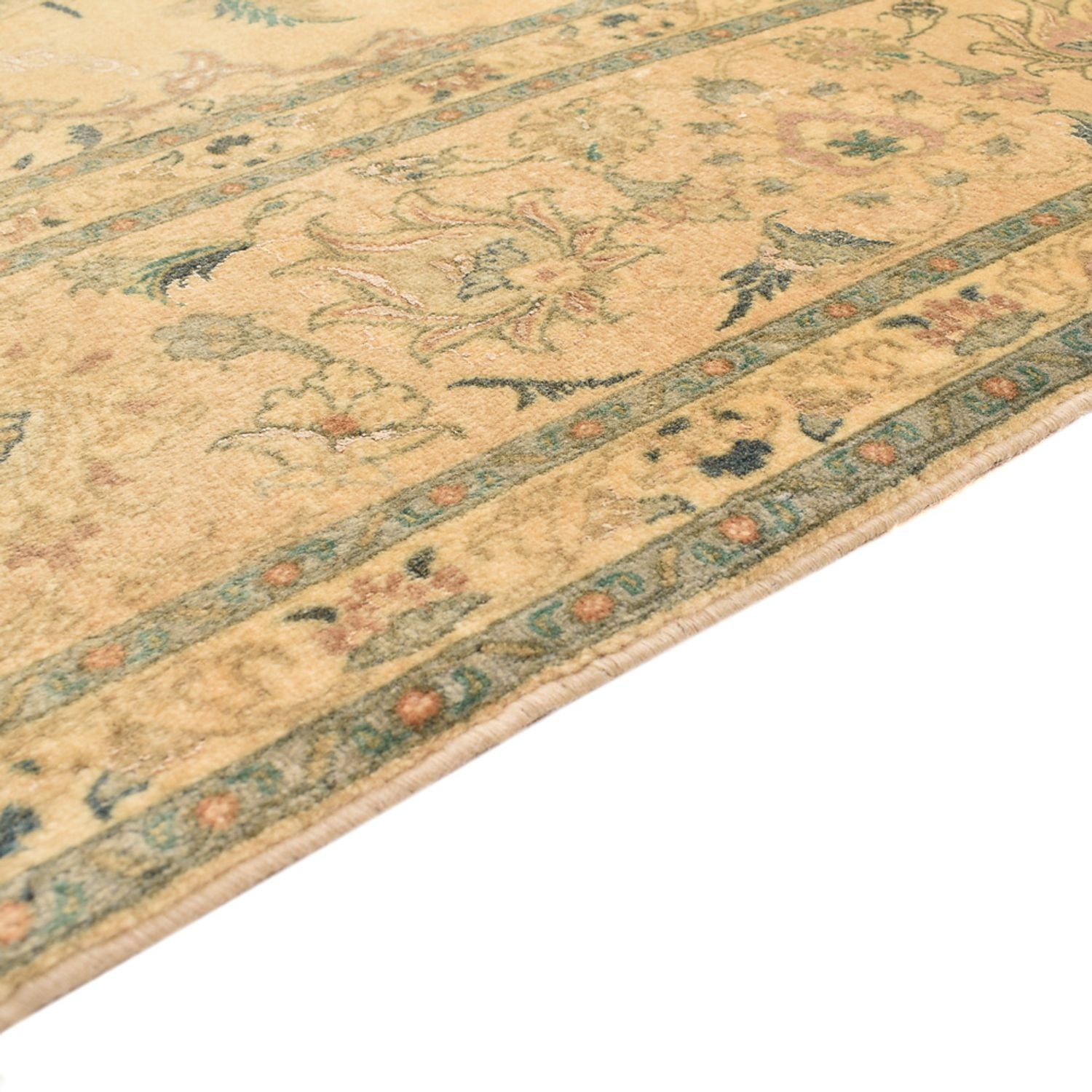 Persisk tæppe - Tabriz - Royal firkantet  - 200 x 190 cm - gul