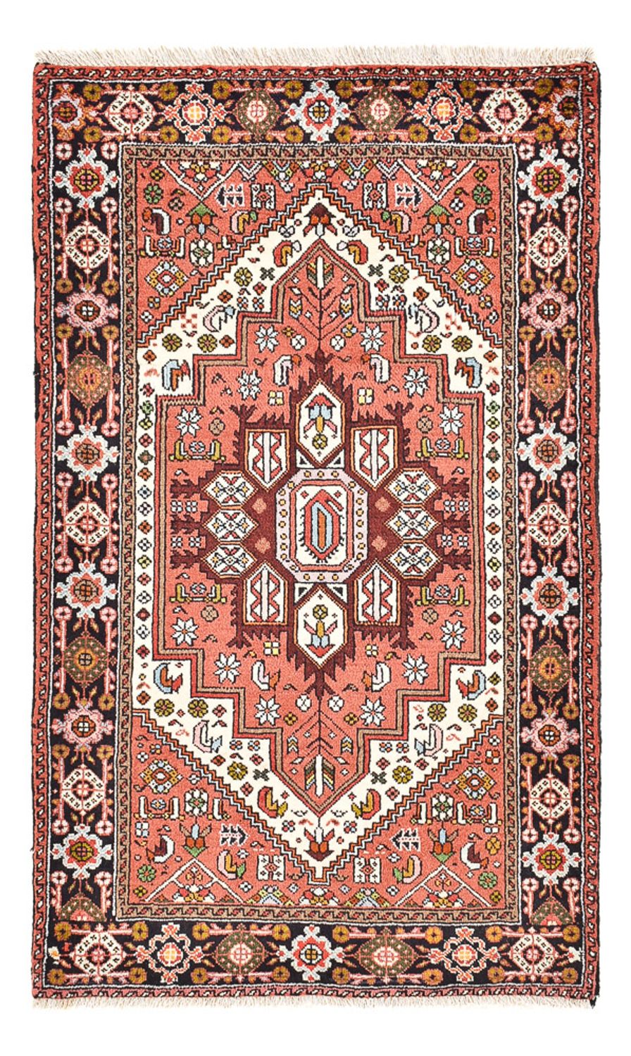 Persisk tæppe - Nomadisk - 123 x 73 cm - lysrød
