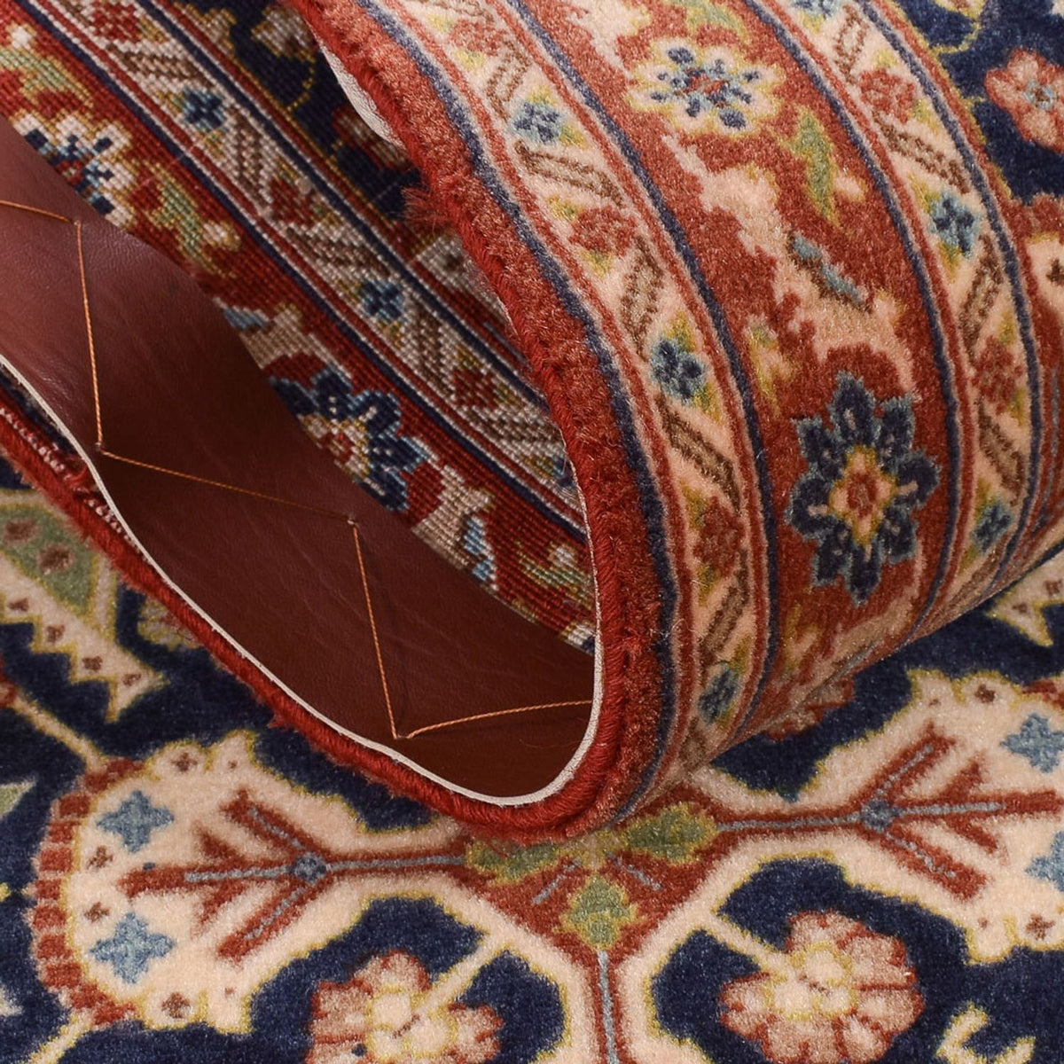 Løber Persisk tæppe - Ghom - Royal - 200 x 51 cm - mørk beige