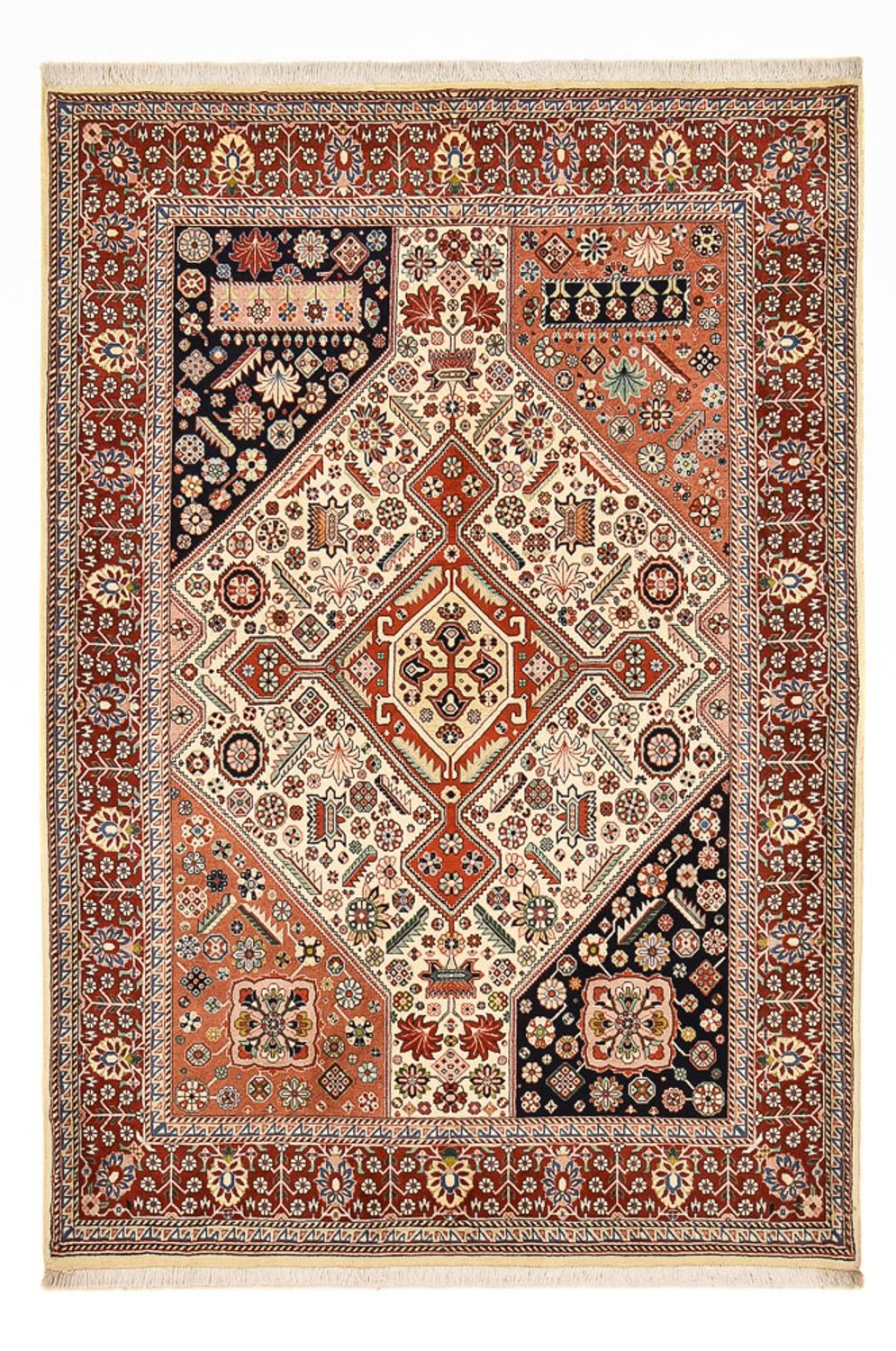 Gabbeh-tæppe - Kashkuli Persisk - 215 x 146 cm - flerfarvet