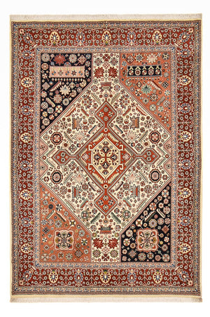 Gabbeh-tæppe - Kashkuli Persisk - 215 x 146 cm - flerfarvet