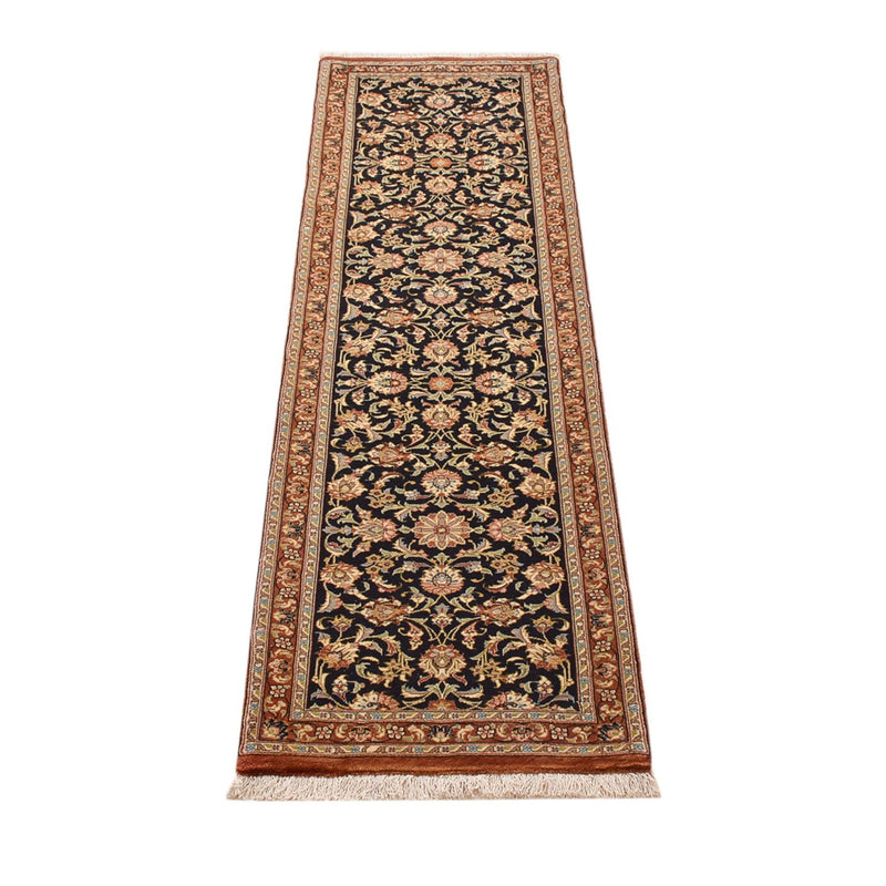 Løber Persisk tæppe - Ghom - Royal - 205 x 52 cm - mørk beige