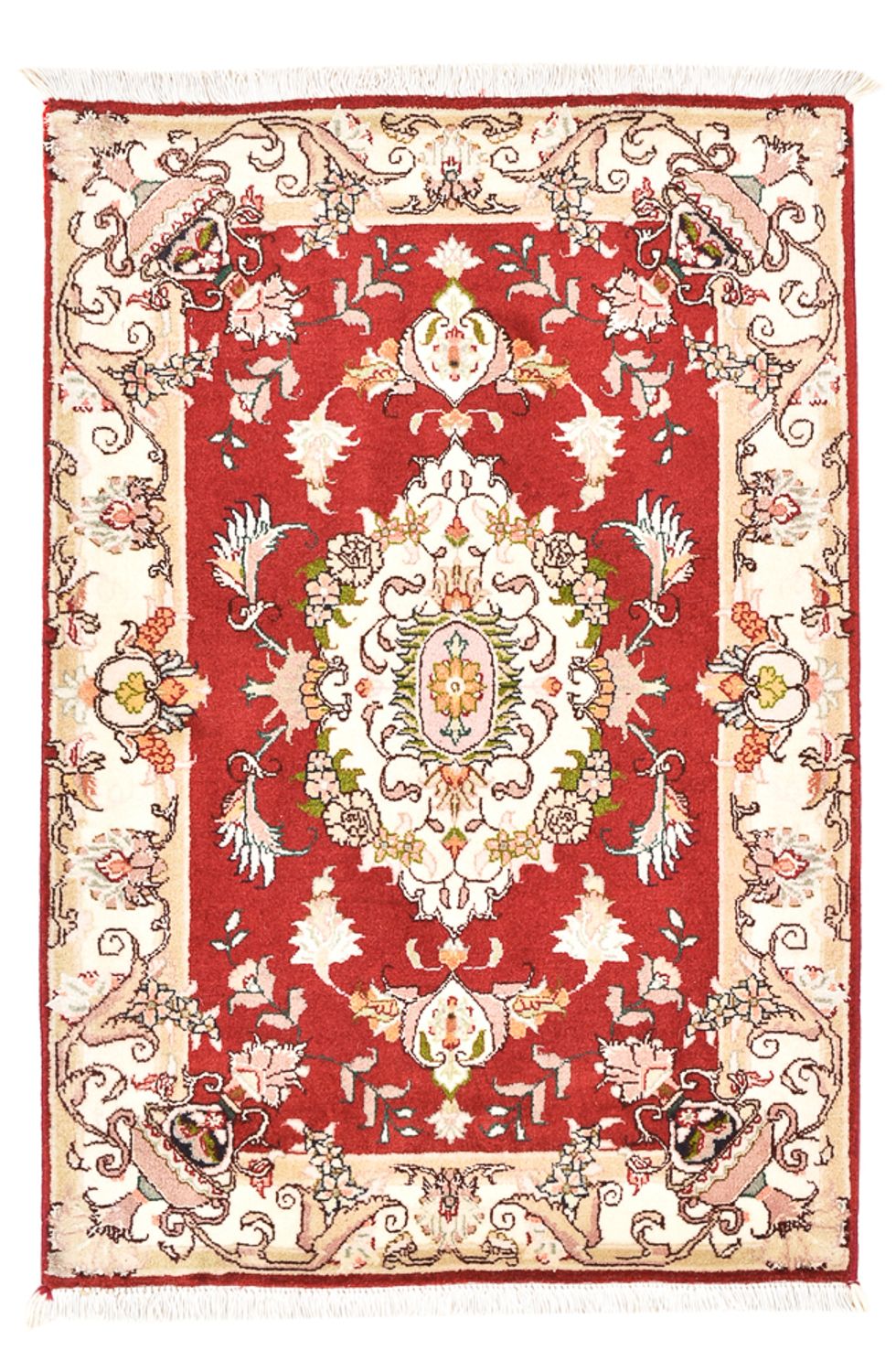 Persisk tæppe - Tabriz - Royal - 90 x 58 cm - rød