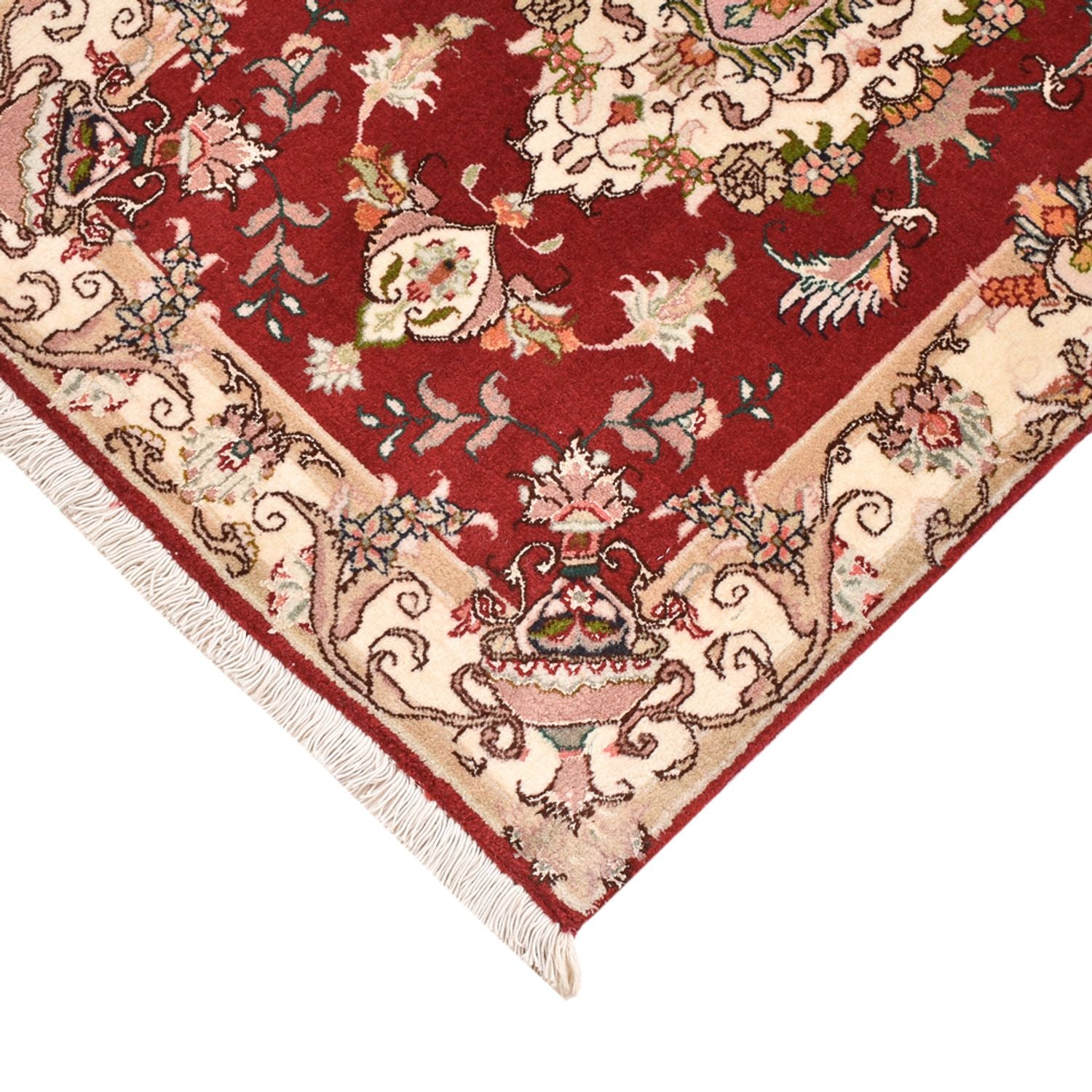 Persisk tæppe - Tabriz - Royal - 90 x 58 cm - rød
