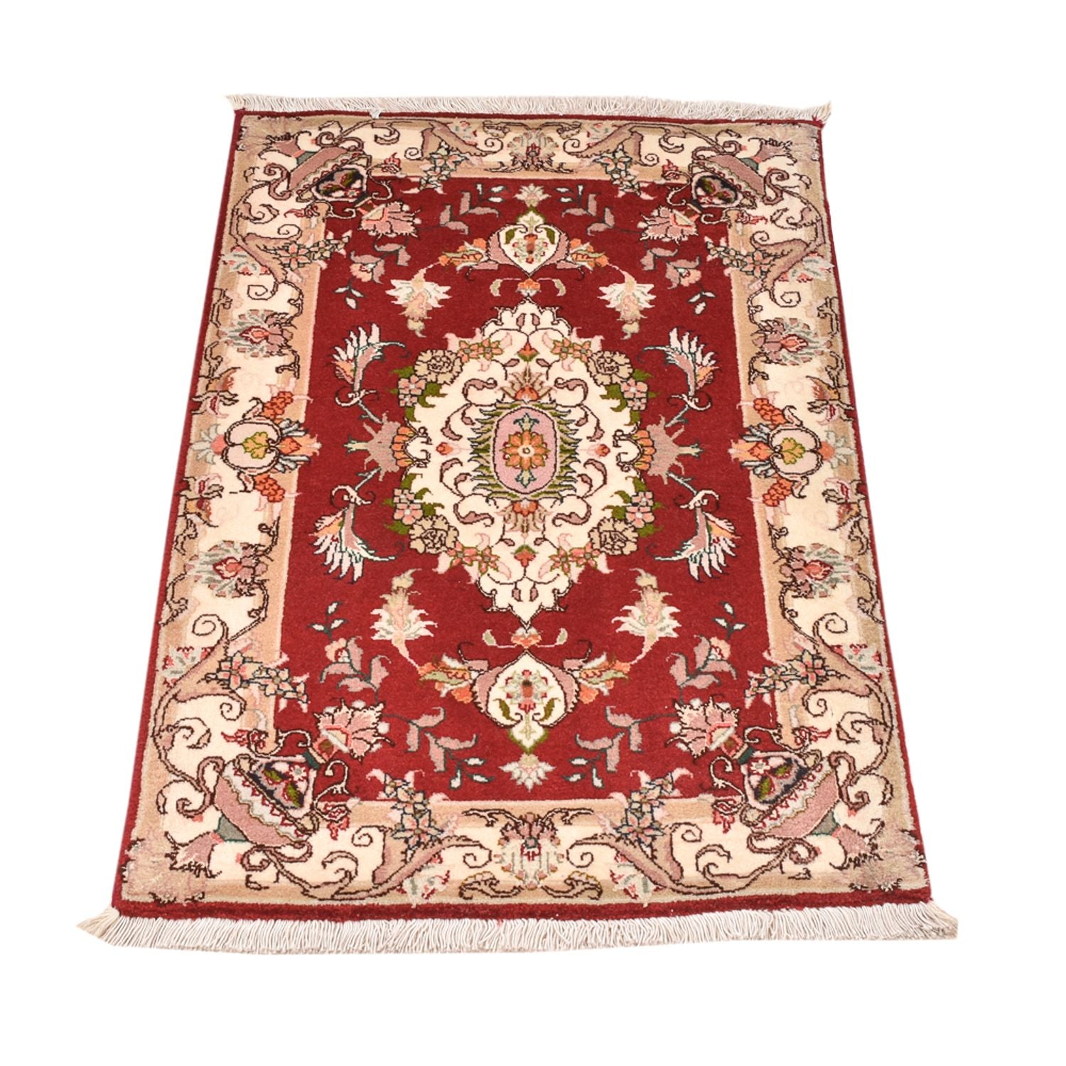 Persisk tæppe - Tabriz - Royal - 90 x 58 cm - rød