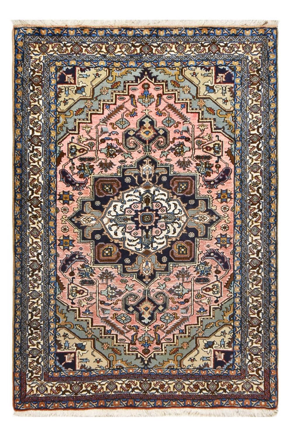 Persisk tæppe - Nomadisk - 196 x 133 cm - lysrød