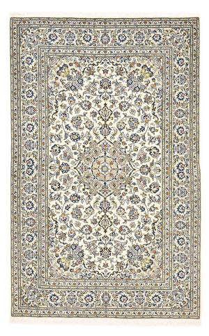 Persisk tæppe - Keshan - 220 x 140 cm - lysegrå