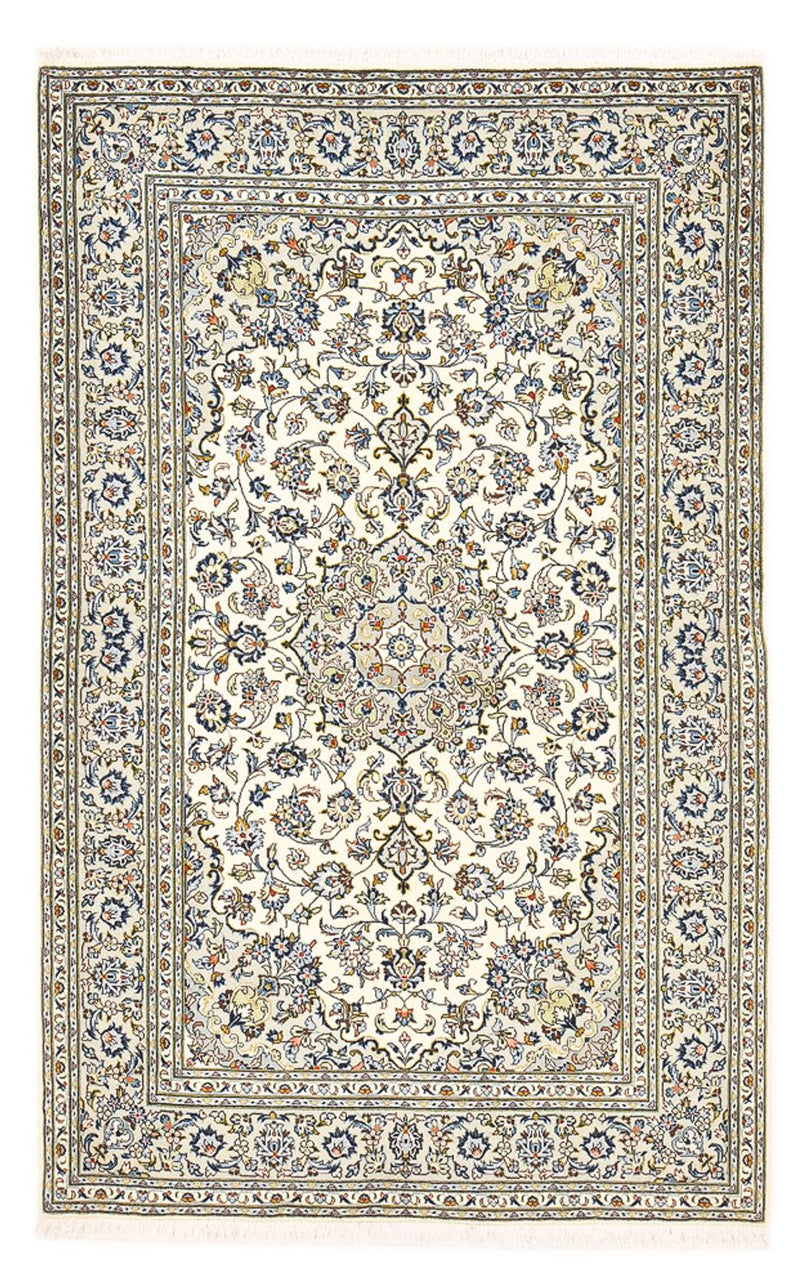 Persisk tæppe - Keshan - 220 x 140 cm - lysegrå