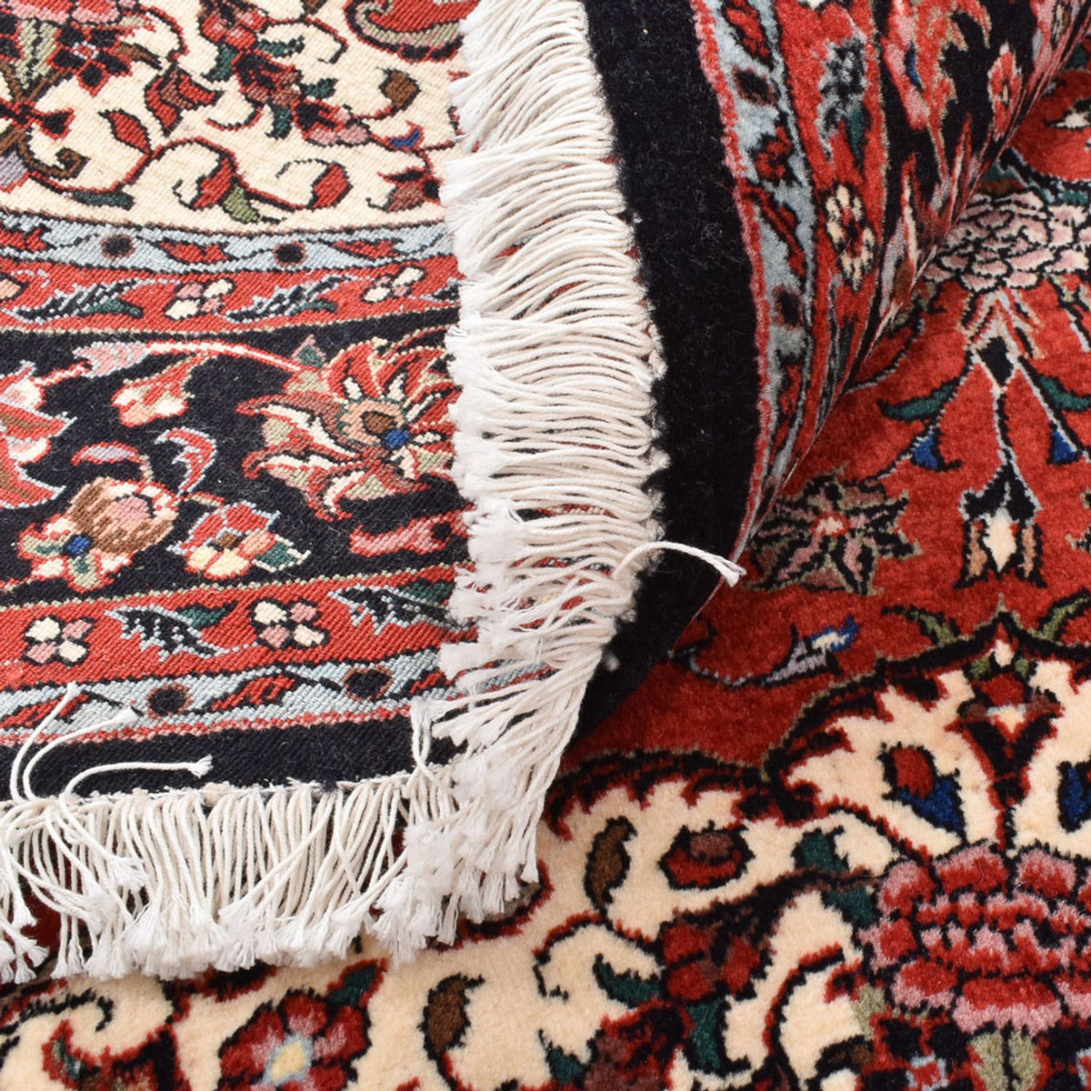 Persisk tæppe - Bijar rundt  - 150 x 150 cm - rød